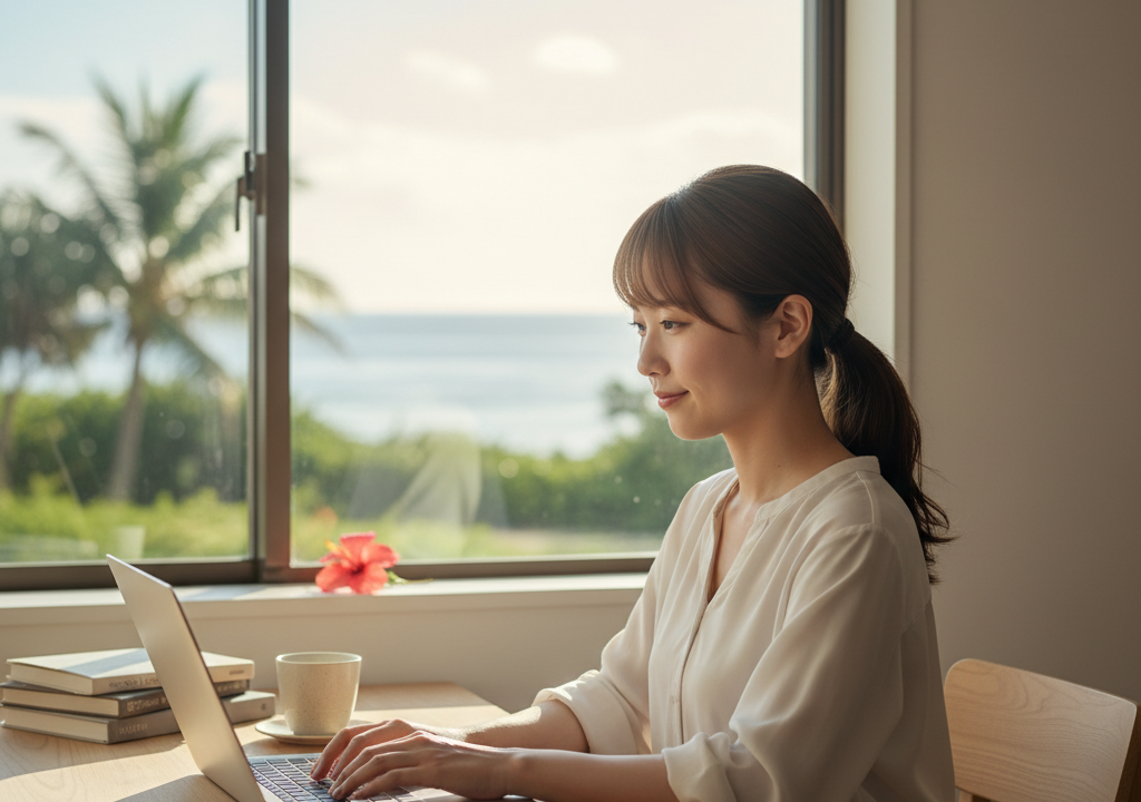 沖縄22歳ひまりが教える！主婦さんも自由な通勤PC時短ワークってぶっちゃけどう？🌅🌺