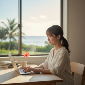 沖縄22歳ひまりが教える！主婦さんも自由な通勤PC時短ワークってぶっちゃけどう？🌅🌺