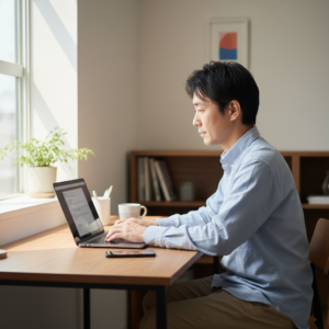 元銀行員の俺がね、久留米で在宅ワーク！時短PC仕事のあれこれ、ぶっちゃけ話だよ🌾