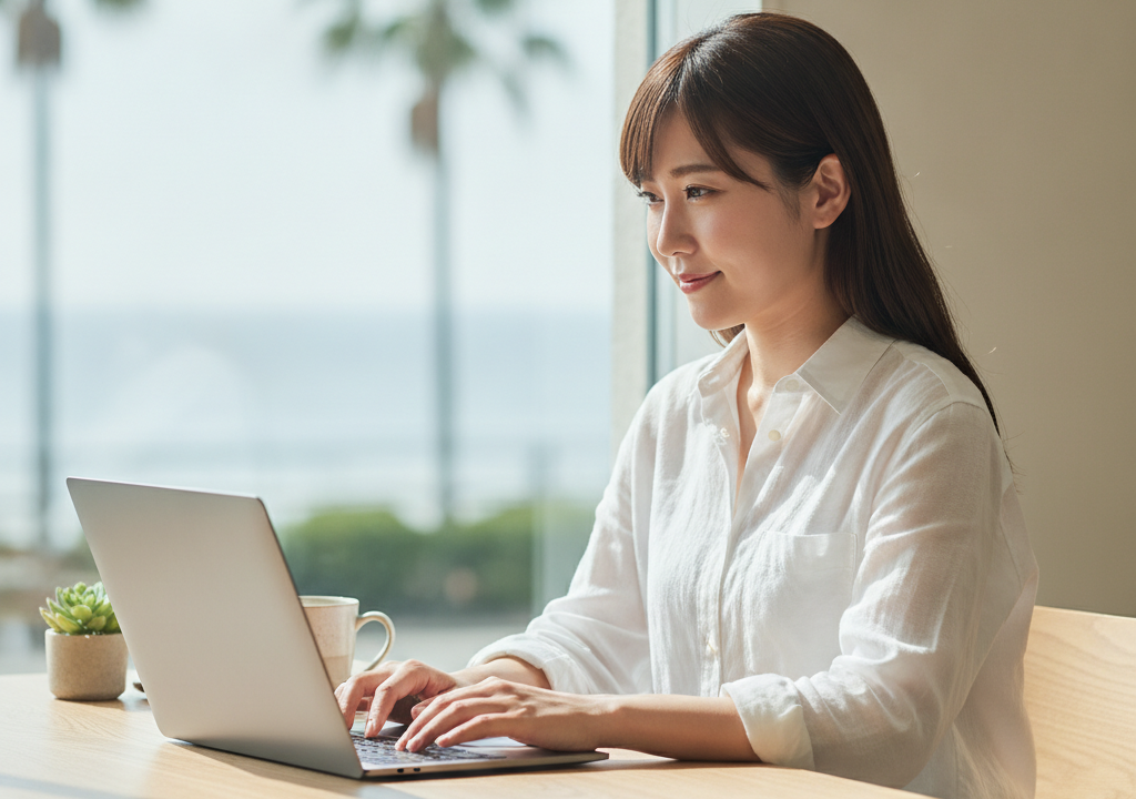 湘南っ子のわたしが語る！駅近・時短PCワークってどうよ？🌊