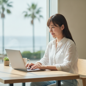 湘南っ子のわたしが語る！駅近・時短PCワークってどうよ？🌊