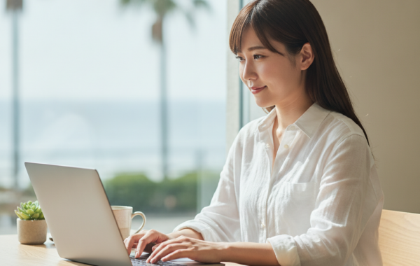 湘南っ子のわたしが語る！駅近・時短PCワークってどうよ？🌊